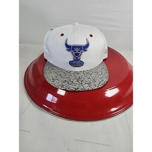 New Era Chicago Bulls Hat White Gray Cement Air Jordan Rare Cap Men's